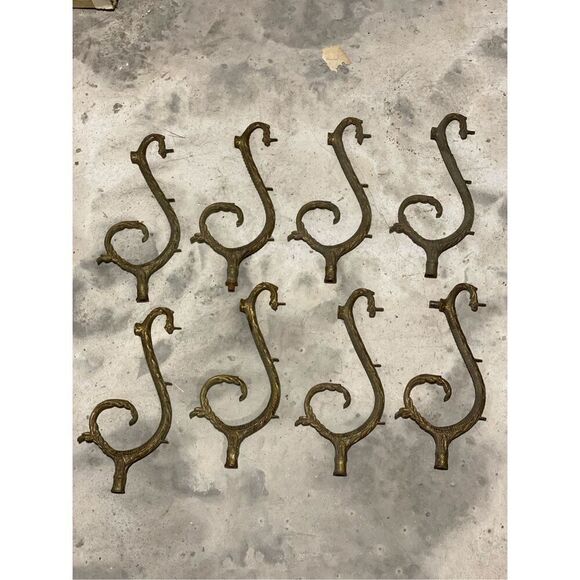 Antique Spanish Style Bronze Gas Wall Sconces Chandelier Light Fixture Arms - Picture 1 of 6